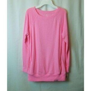 Girls SO Raglan Tunic Pink Splash Sweatshirt with Front Pouch Size XL (14/16)